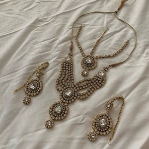 Indiatrend 3 Piece Indian Bridal Jewelry